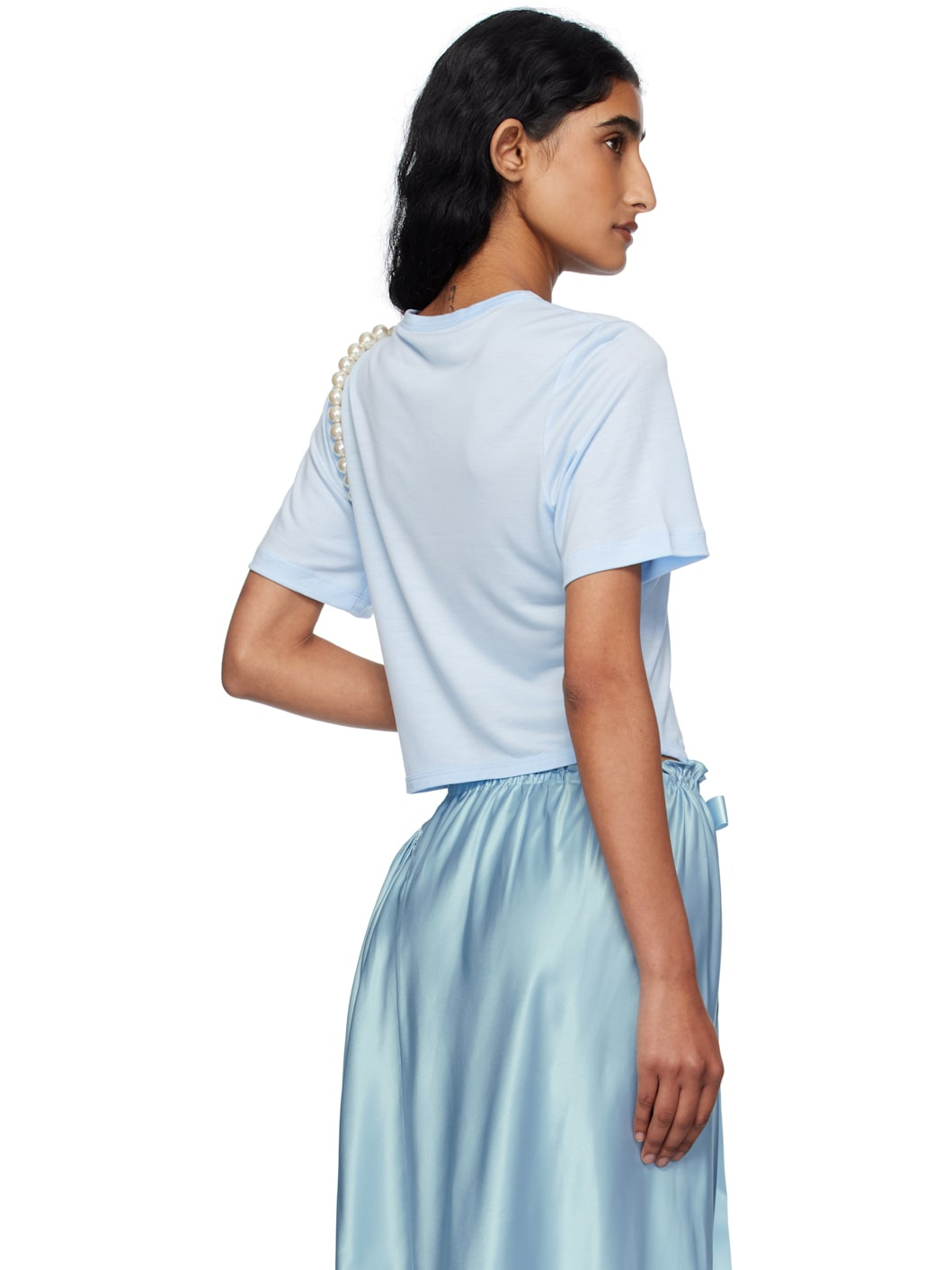 SSENSE Exclusive Blue Bow Tail Easy T-shirt - 3