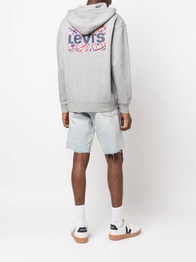 Levi's logo-print zip-up hoodie outlook