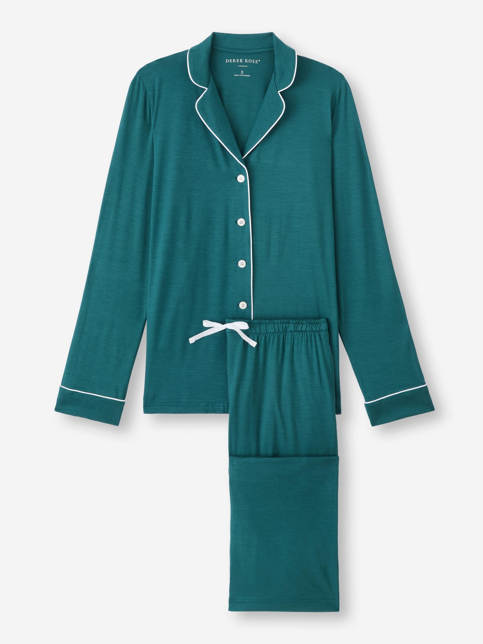 Women's Pajamas Lara Micro Modal Stretch Jungle Green - 1