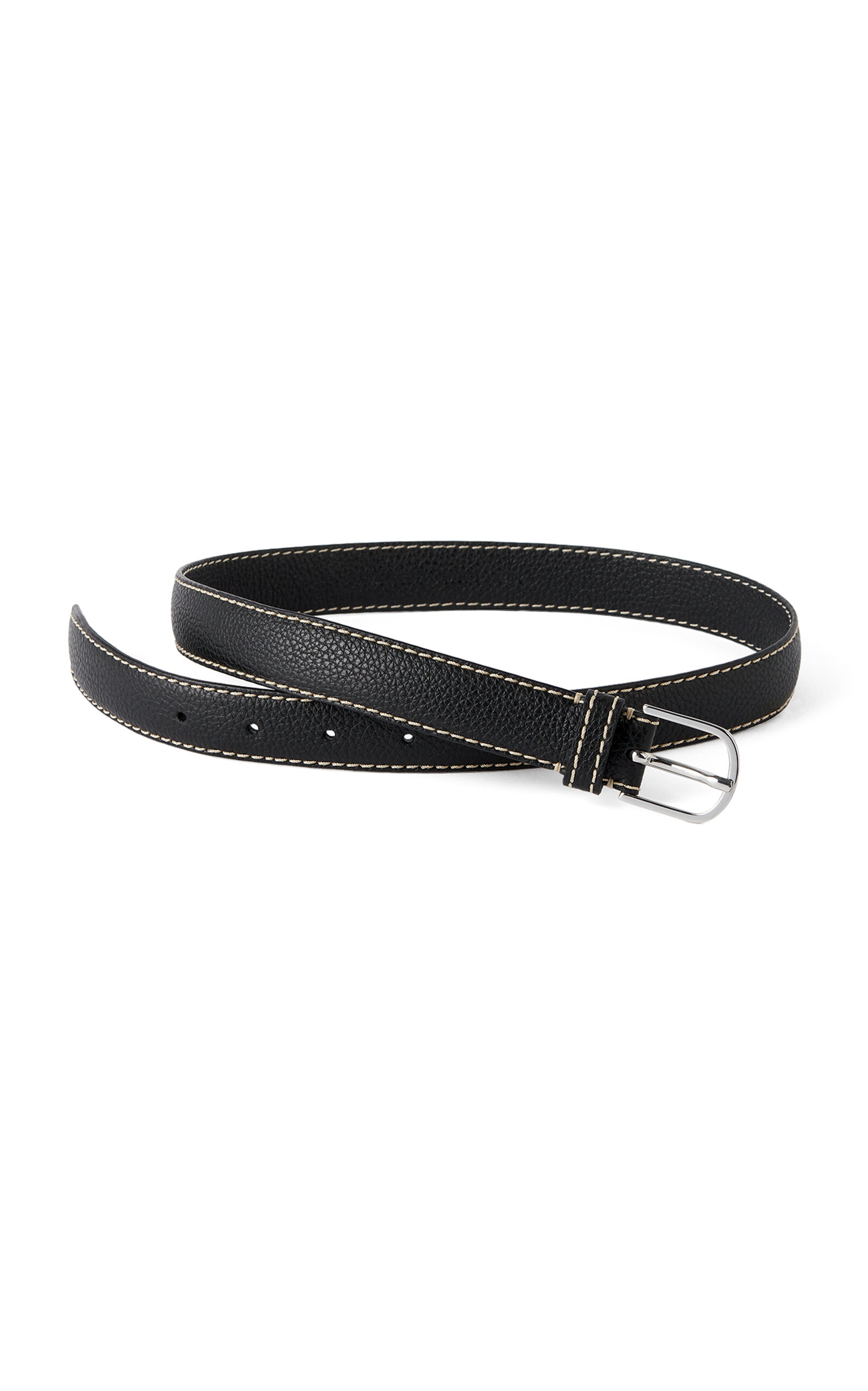 Slim Leather Belt black - 3