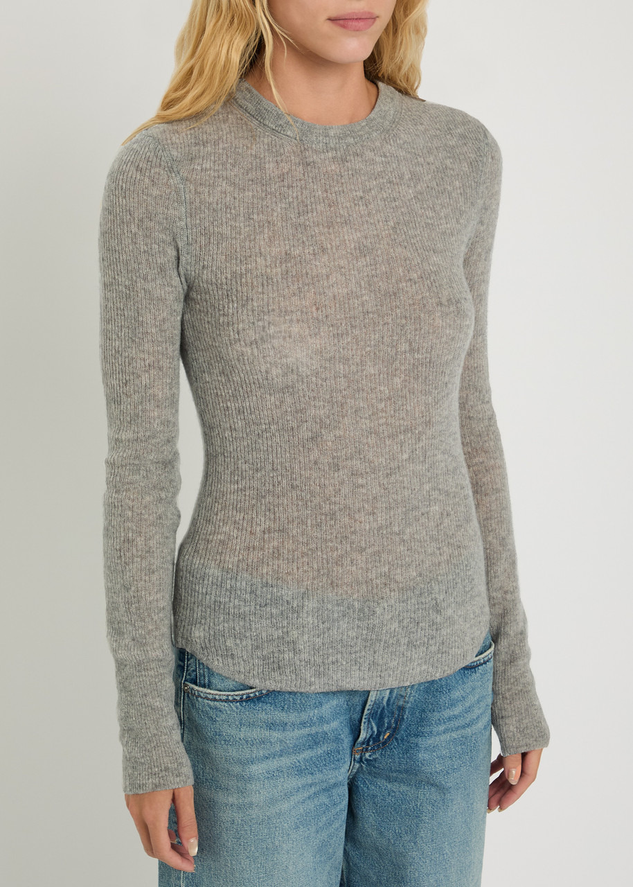 Citizens OF Humanity Alessia Melange Wool and Cashmere-blend top - 2