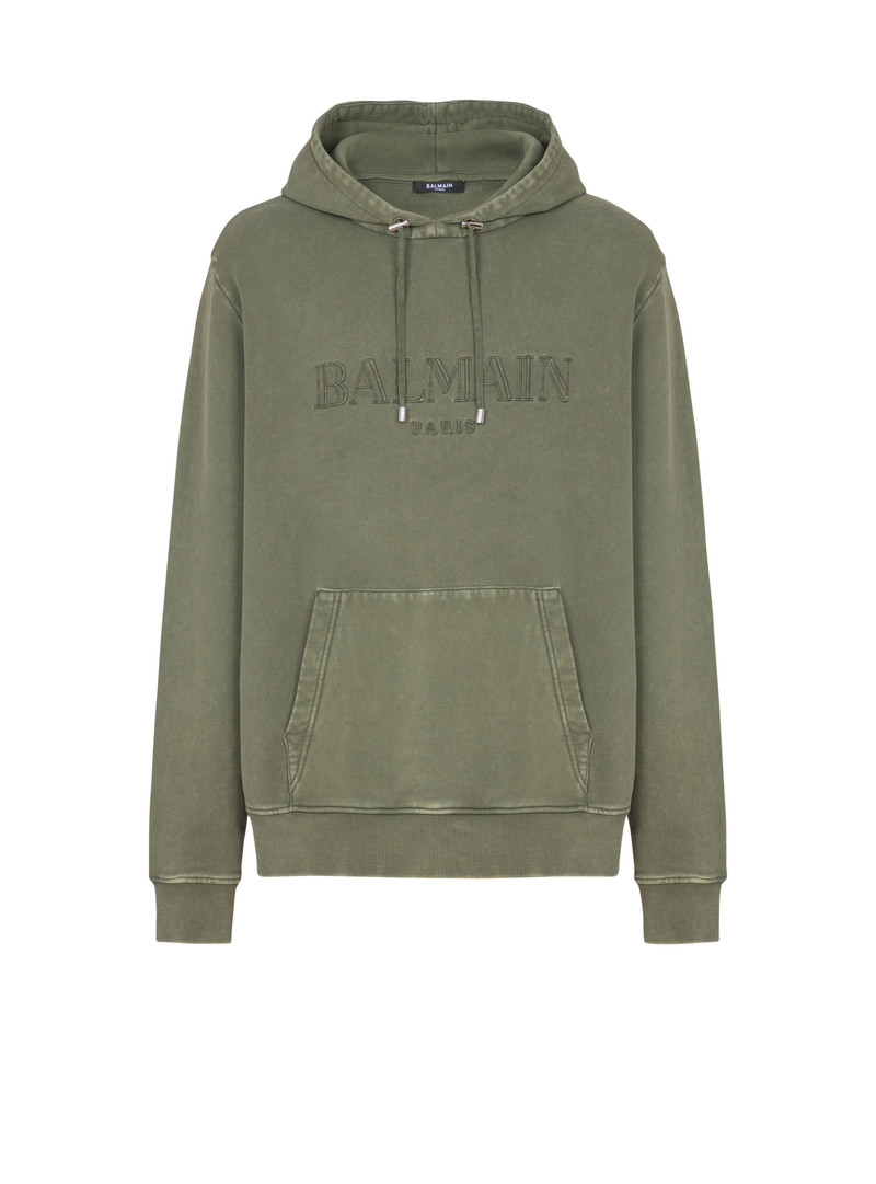 Vintage Balmain embroidered hoodie 1