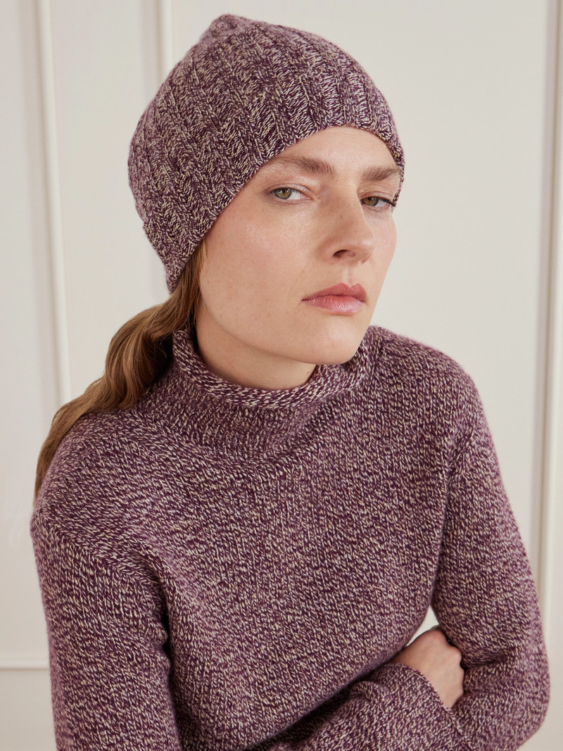 The Elder Statesman Pax Ribbed Cashmere Beanie outlook