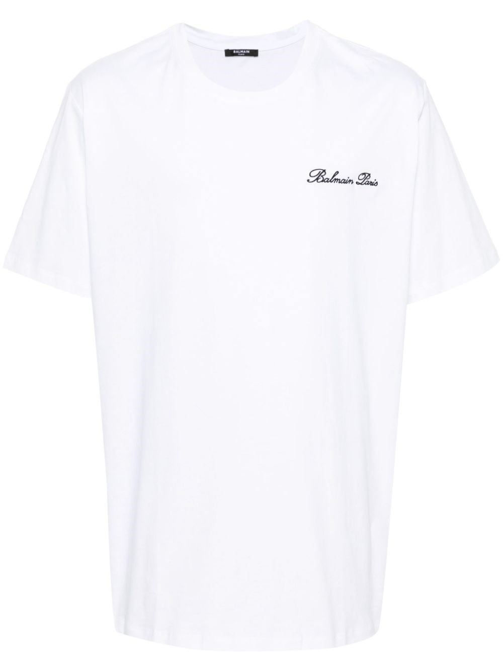 Cotton signatured t-shirt - 1