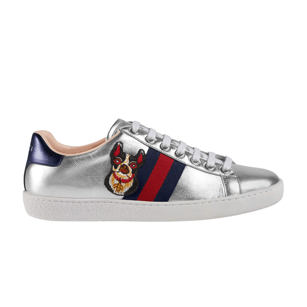 Gucci Wmns Ace 'Year of the Dog - Metallic Silver' - 1