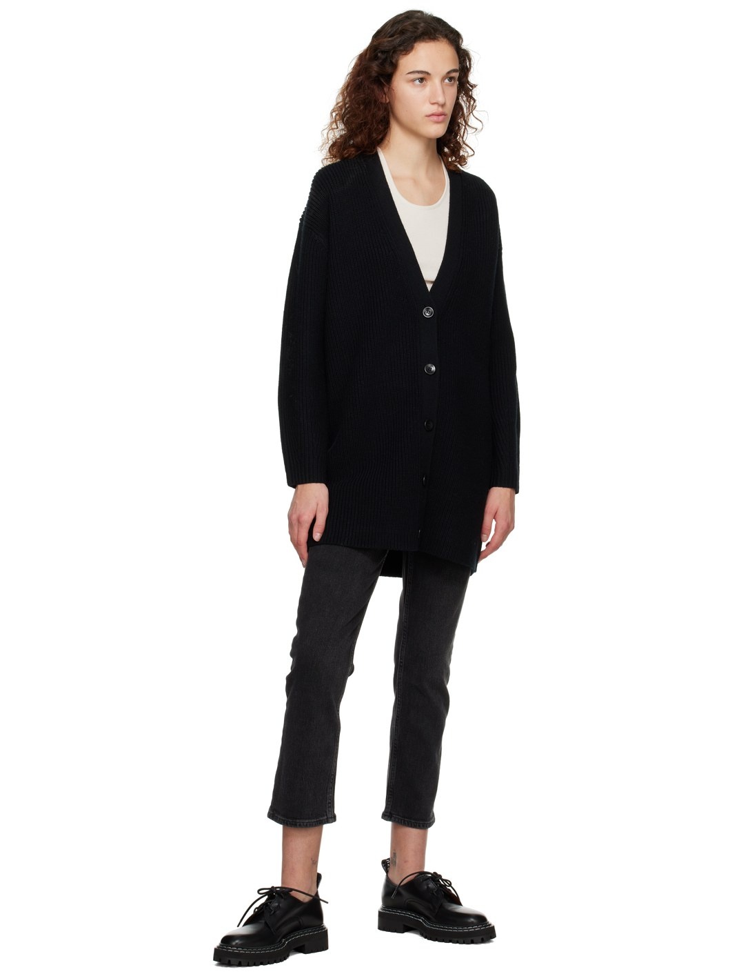 Black Proenza Schouler White Label Cashfeel Cardigan - 4