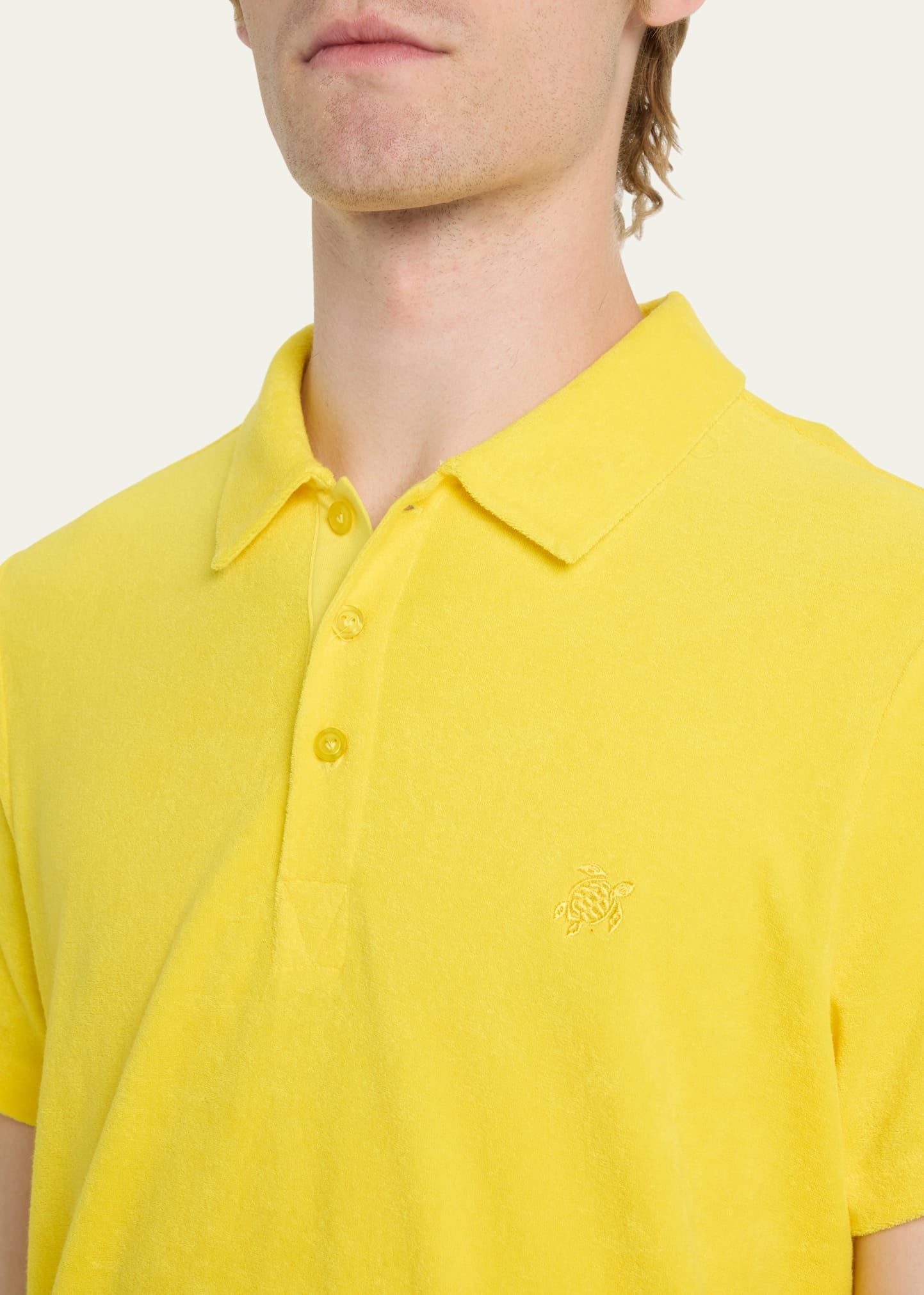Men's Organic Terry Polo Shirt - 5