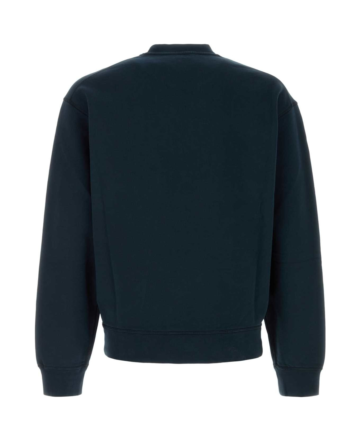 Midnight Blue Cotton Sweatshirt - 2