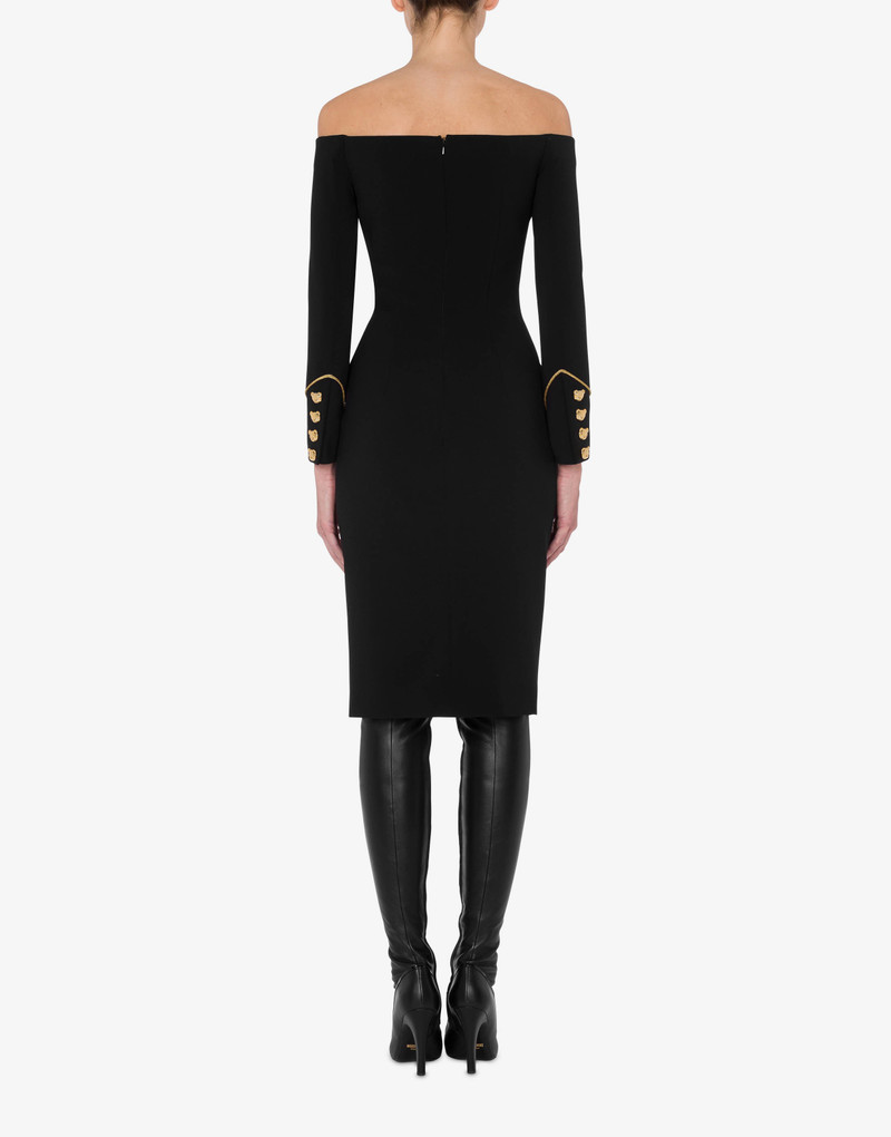 TEDDY BUTTONS CRÊPE DRESS 3