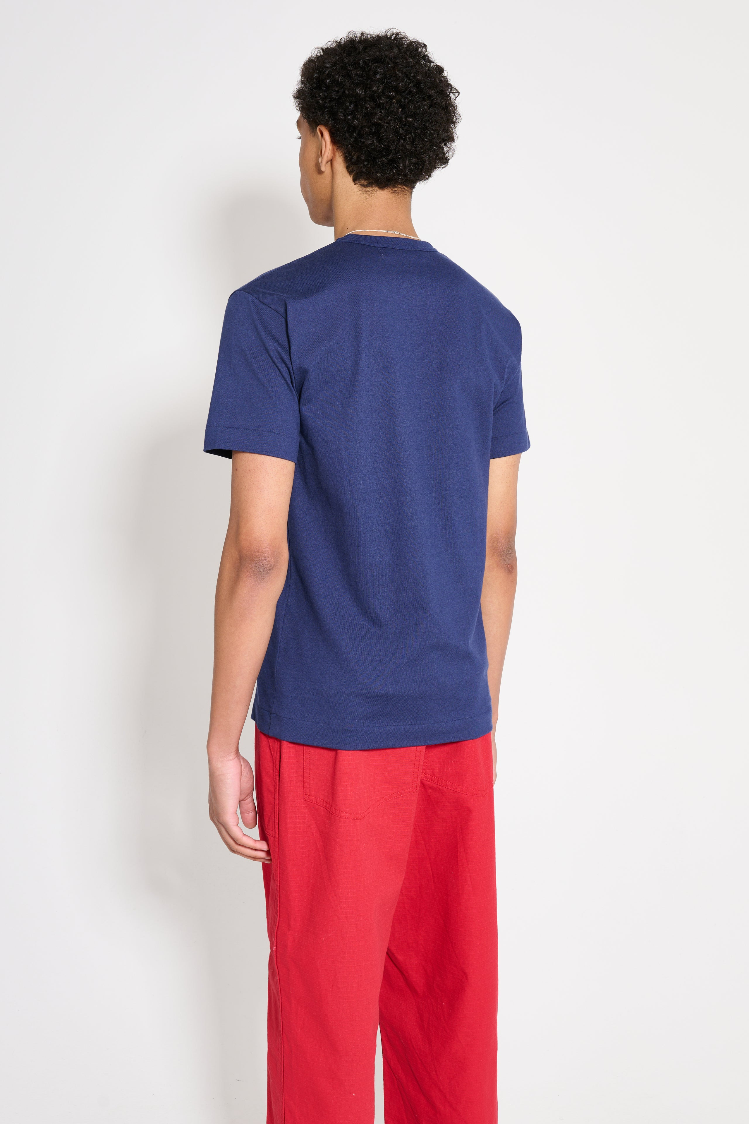 COMME DES GARÇONS PLAY LOGO T-SHIRT DARK NAVY - 3