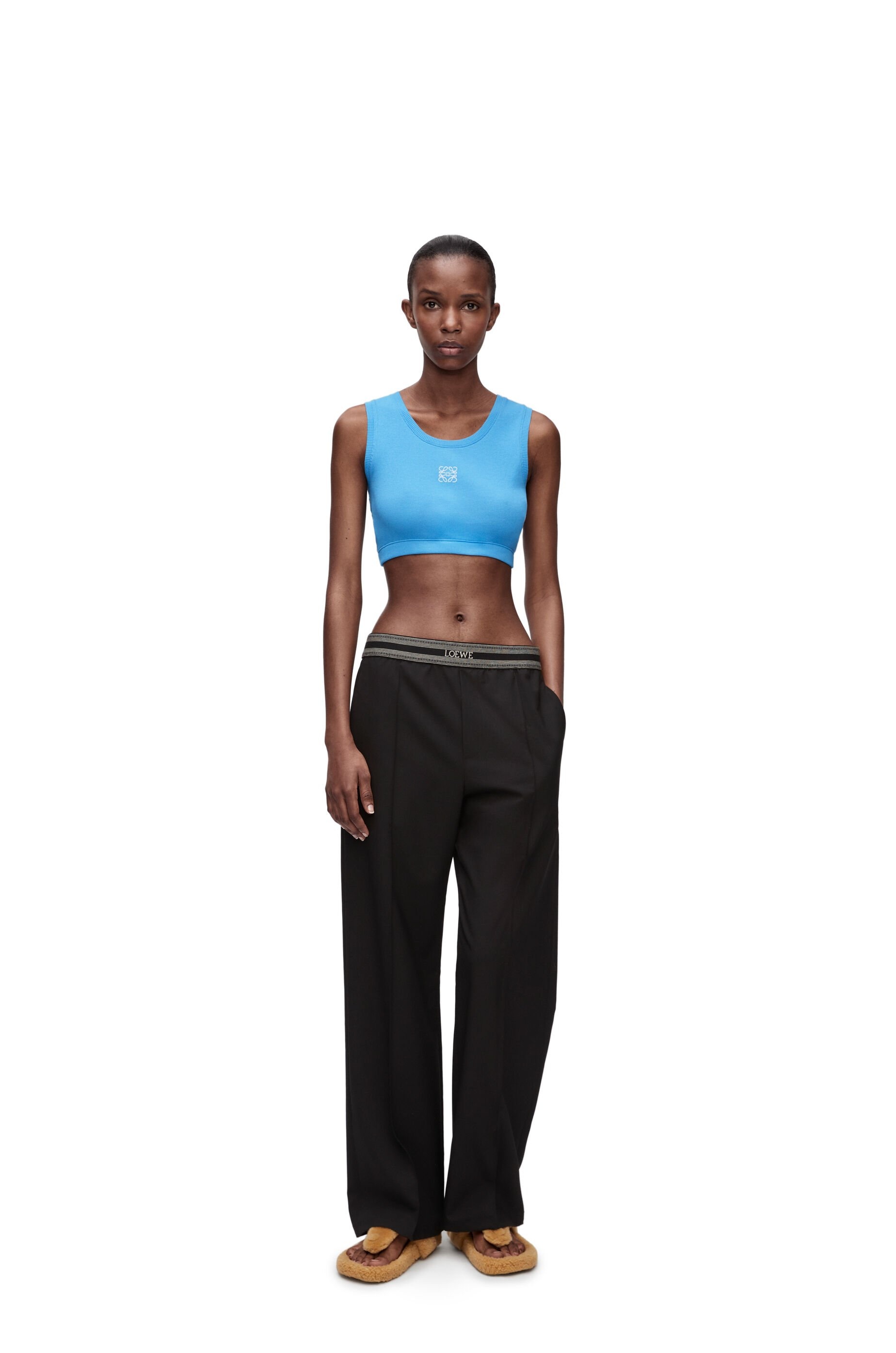 Cropped Anagram tank top in cotton - 2