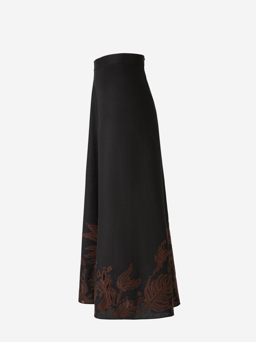 DOROTHEE SCHUMACHER TEXTURED LINEN MIDI SKIRT - 4