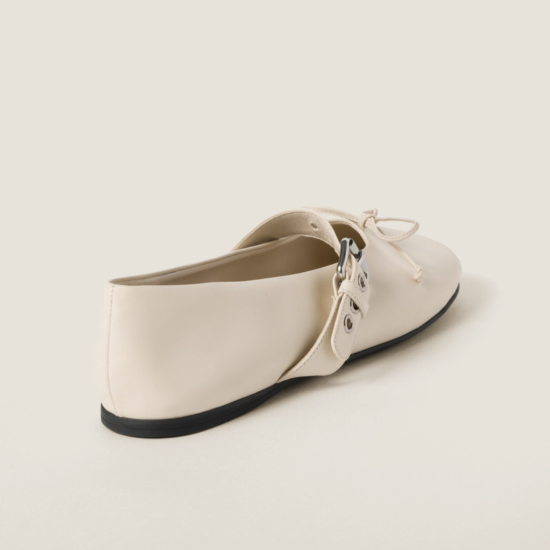 Miu Miu Leather ballerinas outlook