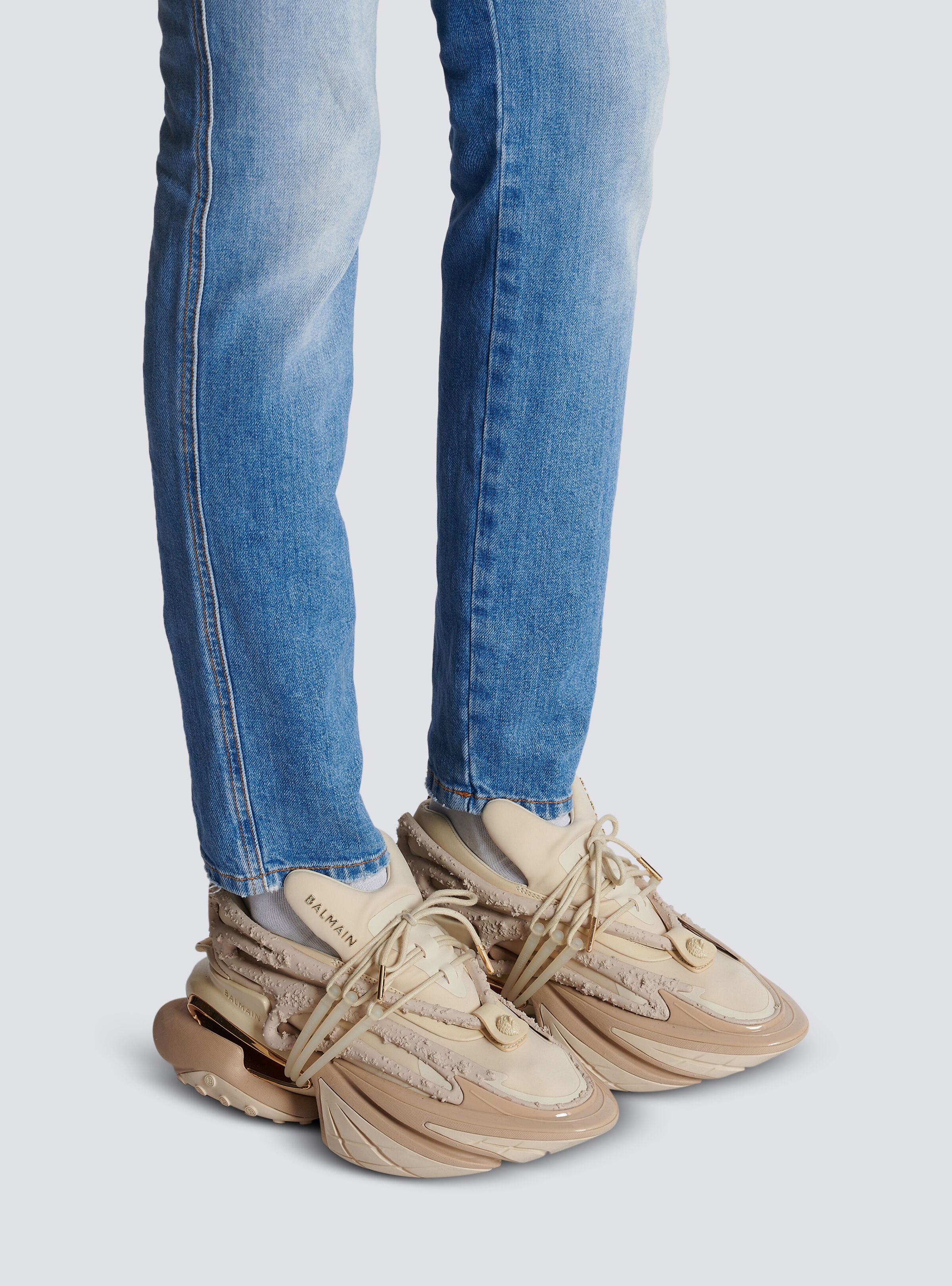 Unicorn low-top trainers in neoprene and leather - 9
