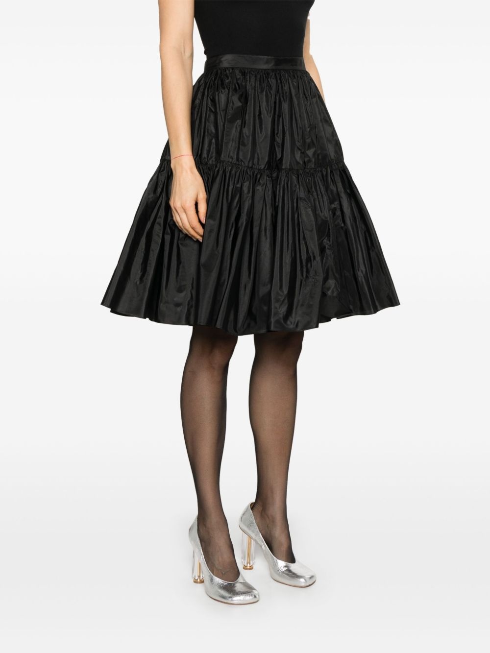 taffeta silk skirt - 3