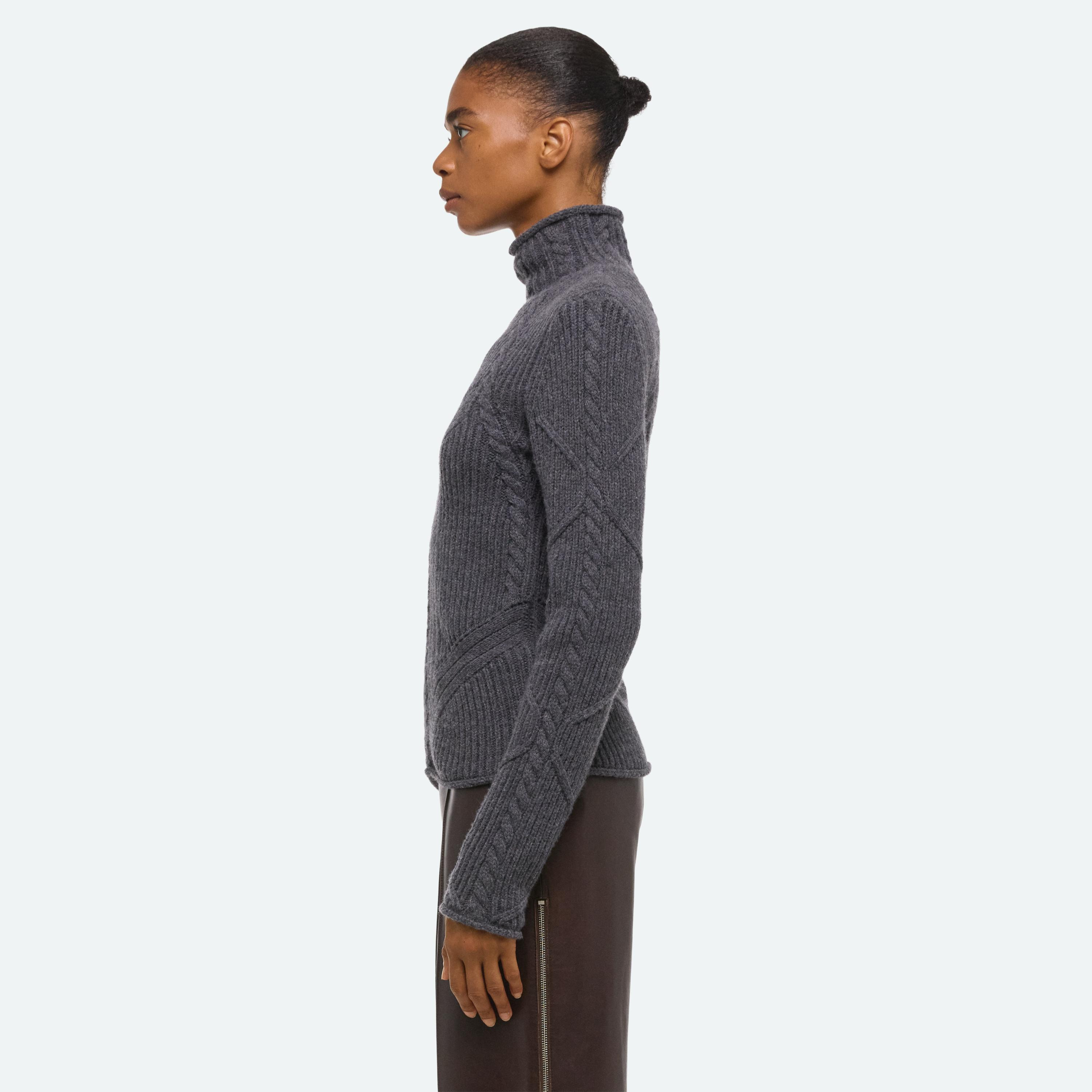 CABLE TURTLENECK - 5