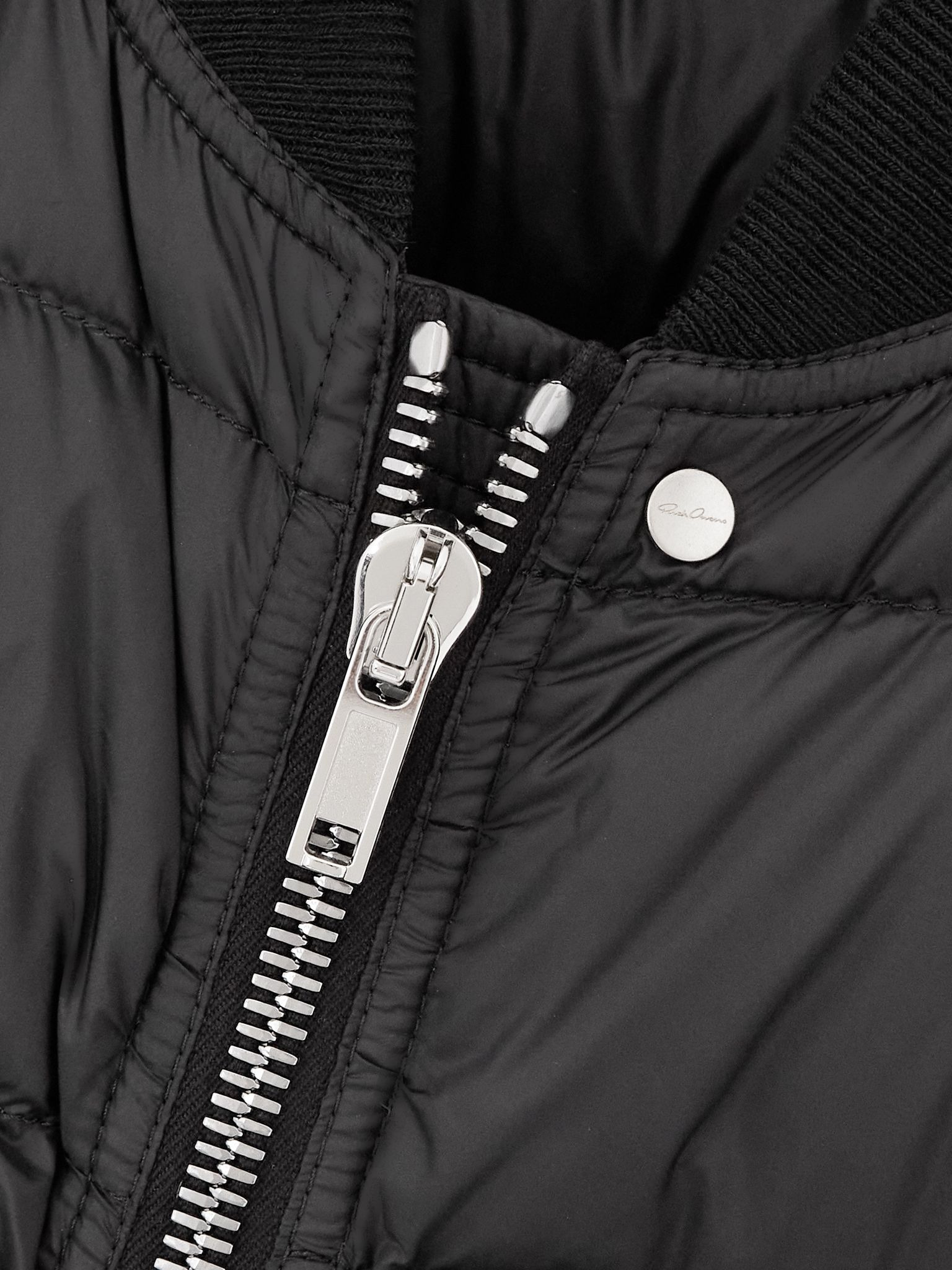 Padded shell bomber jacket Black - 4