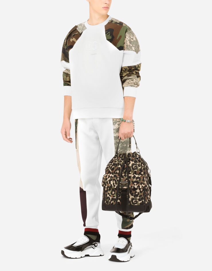 Camouflage patchwork jogging pants - 6