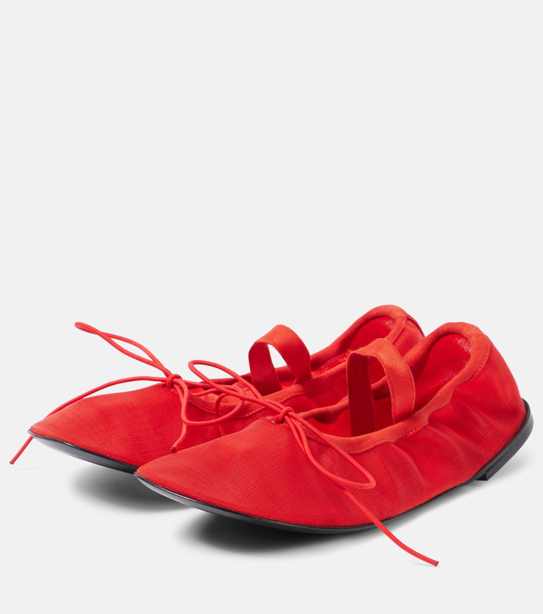 Glove mesh Mary Jane flats - 4