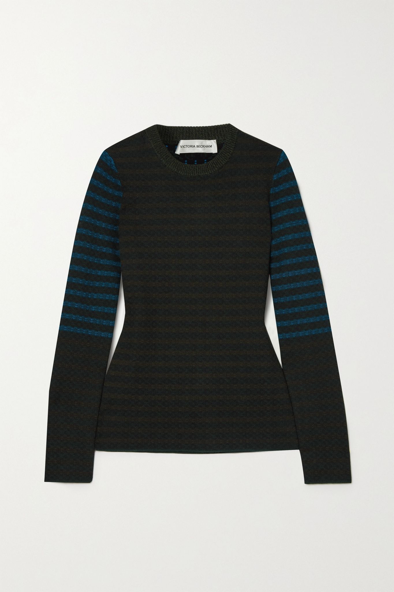 Cotton jacquard-knit sweater - 1