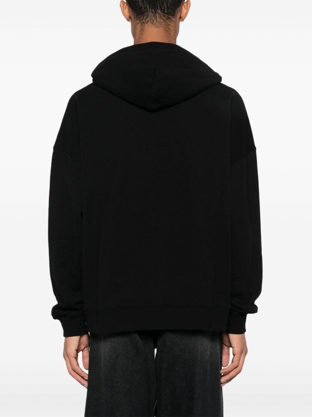 Monogram Statement studded cotton hoodie - 4