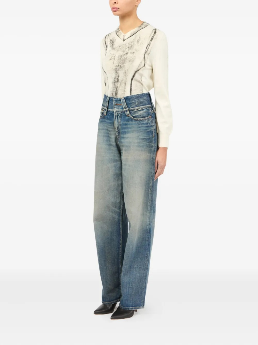 MM6 Maison Margiela - Women High Waisted Jean - 1