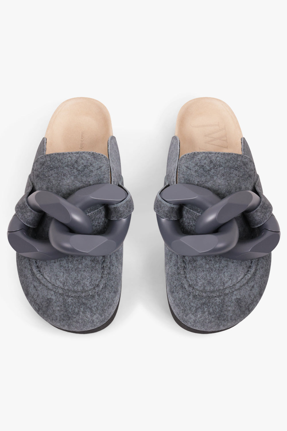 CHAIN MULE SLIP ON LOAFER | GREY - 4