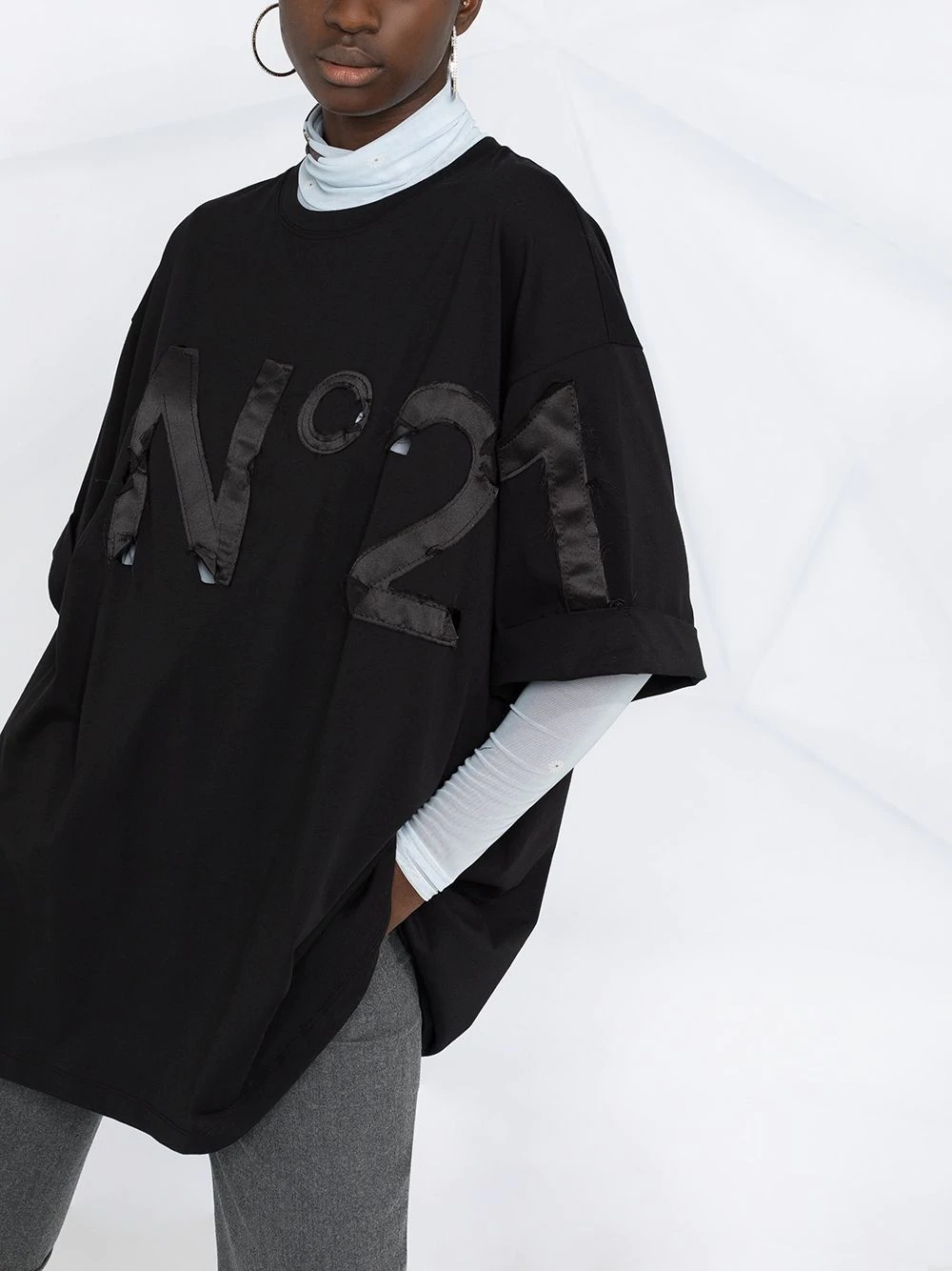 oversized logo T-shirt - 5