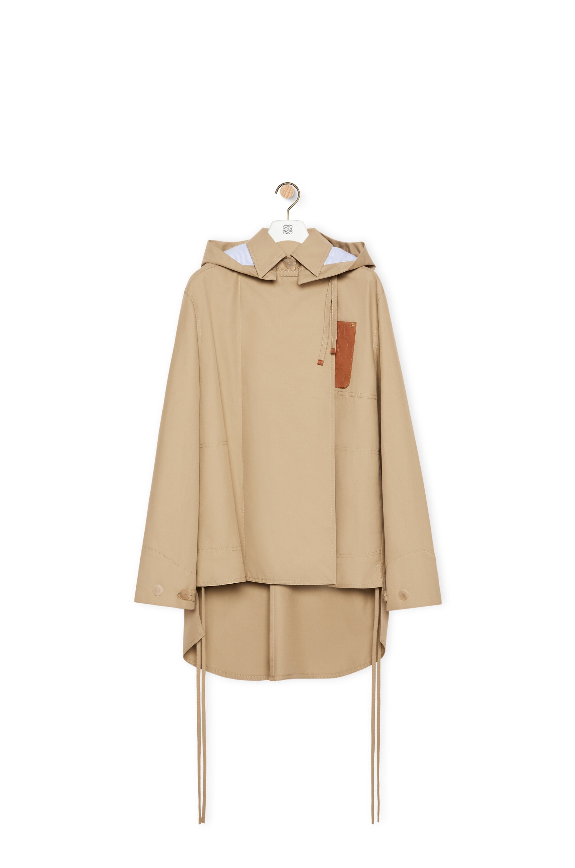 Hooded parka in cotton - 1