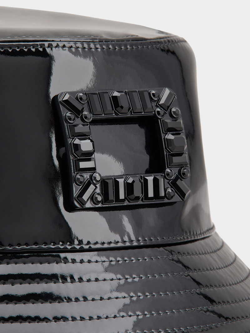 Viv' Skate Buckle Fisherman Hat in Patent Leather 4