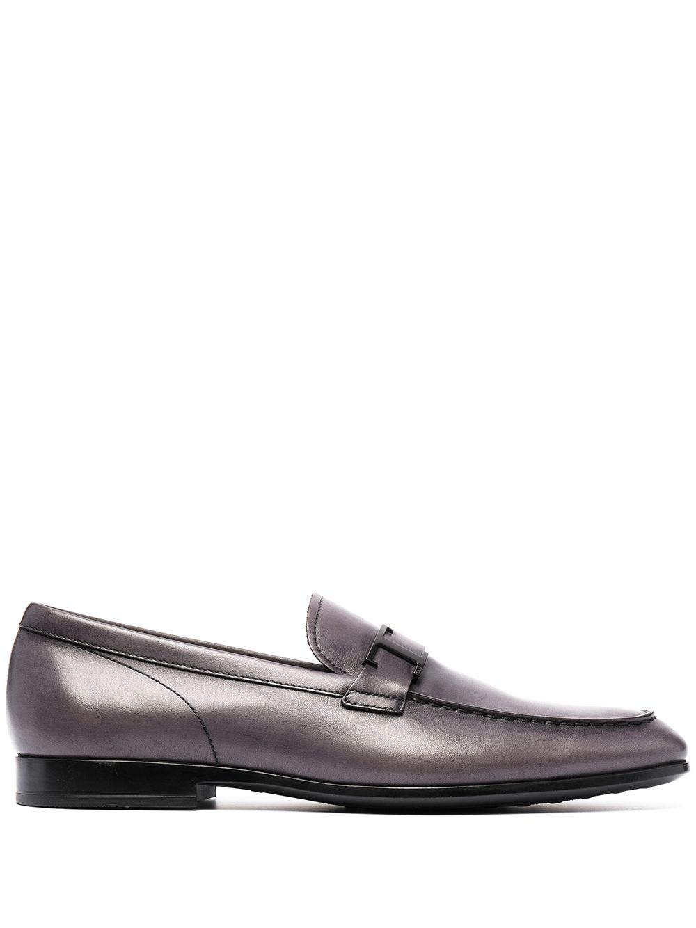 T-logo plaque loafers - 1