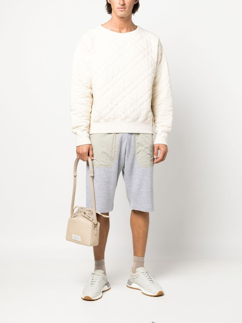 Maison Margiela logo-patch leather shoulder bag outlook