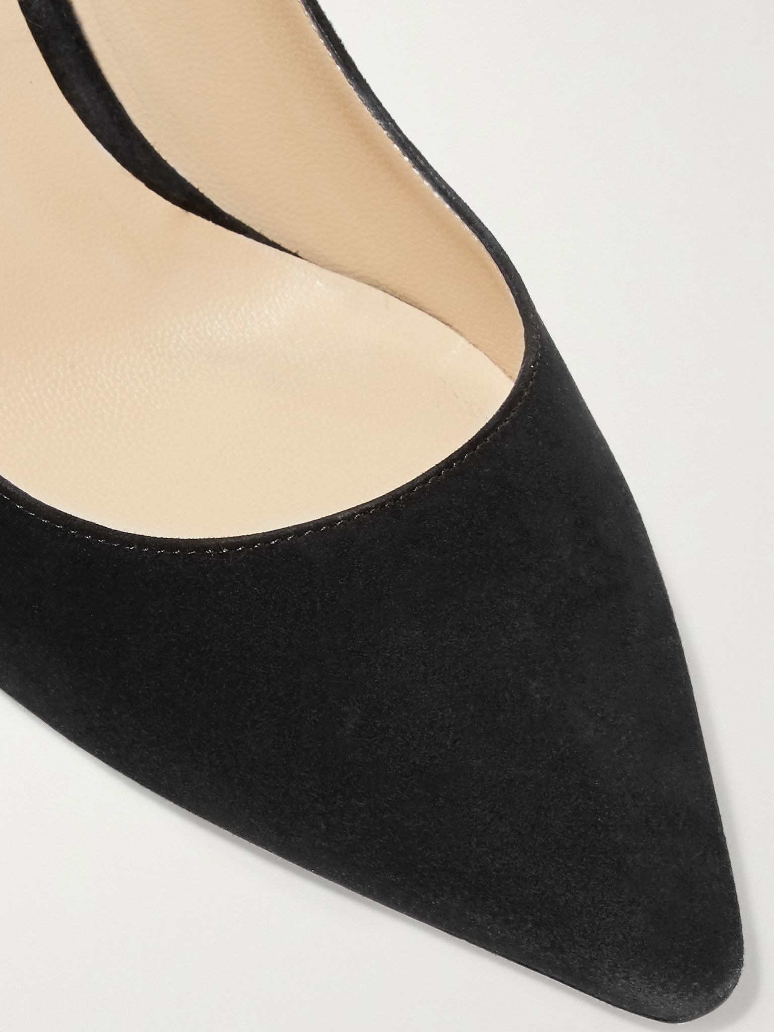 Romy 85 suede pumps Black - 4