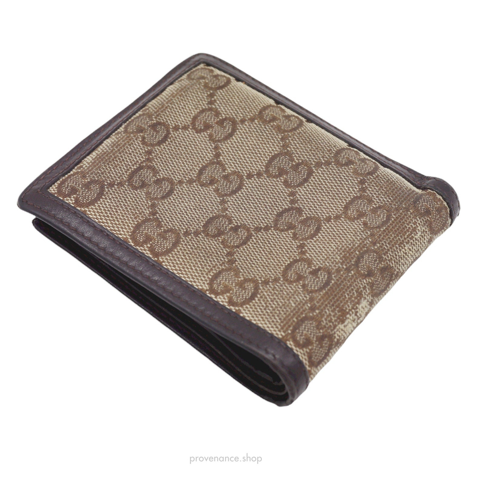 Gucci GG Canvas Bifold Wallet - Brown - 3