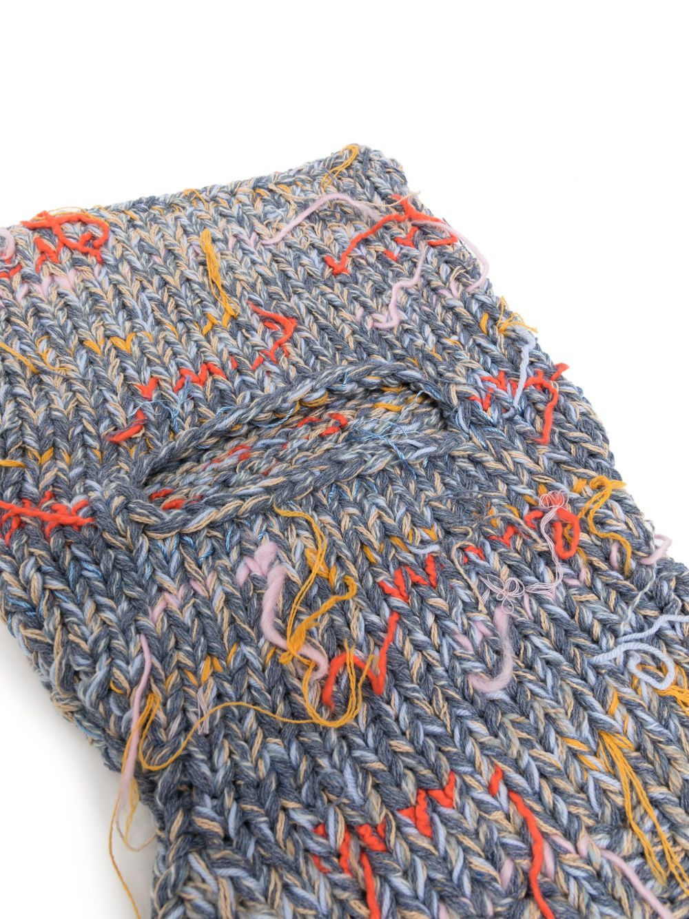four-stitch logo knitted balaclava - 2