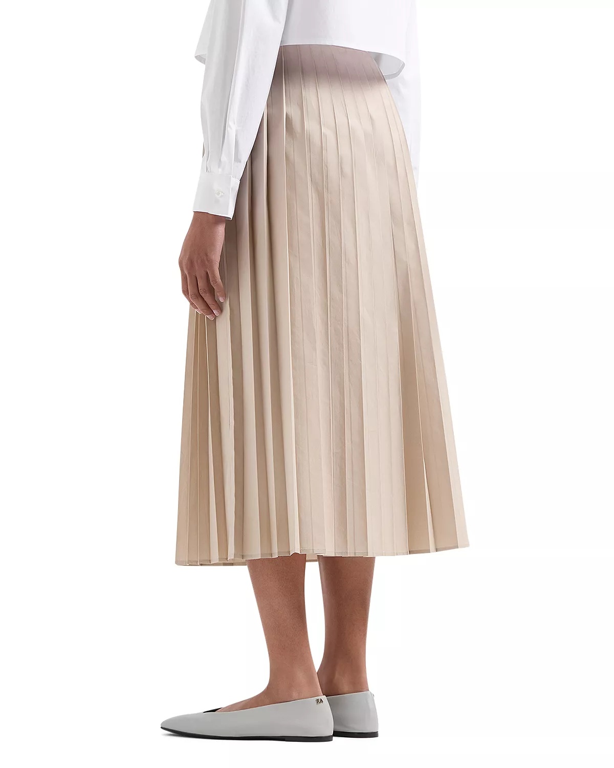 Pleated Midi Skirt - 3