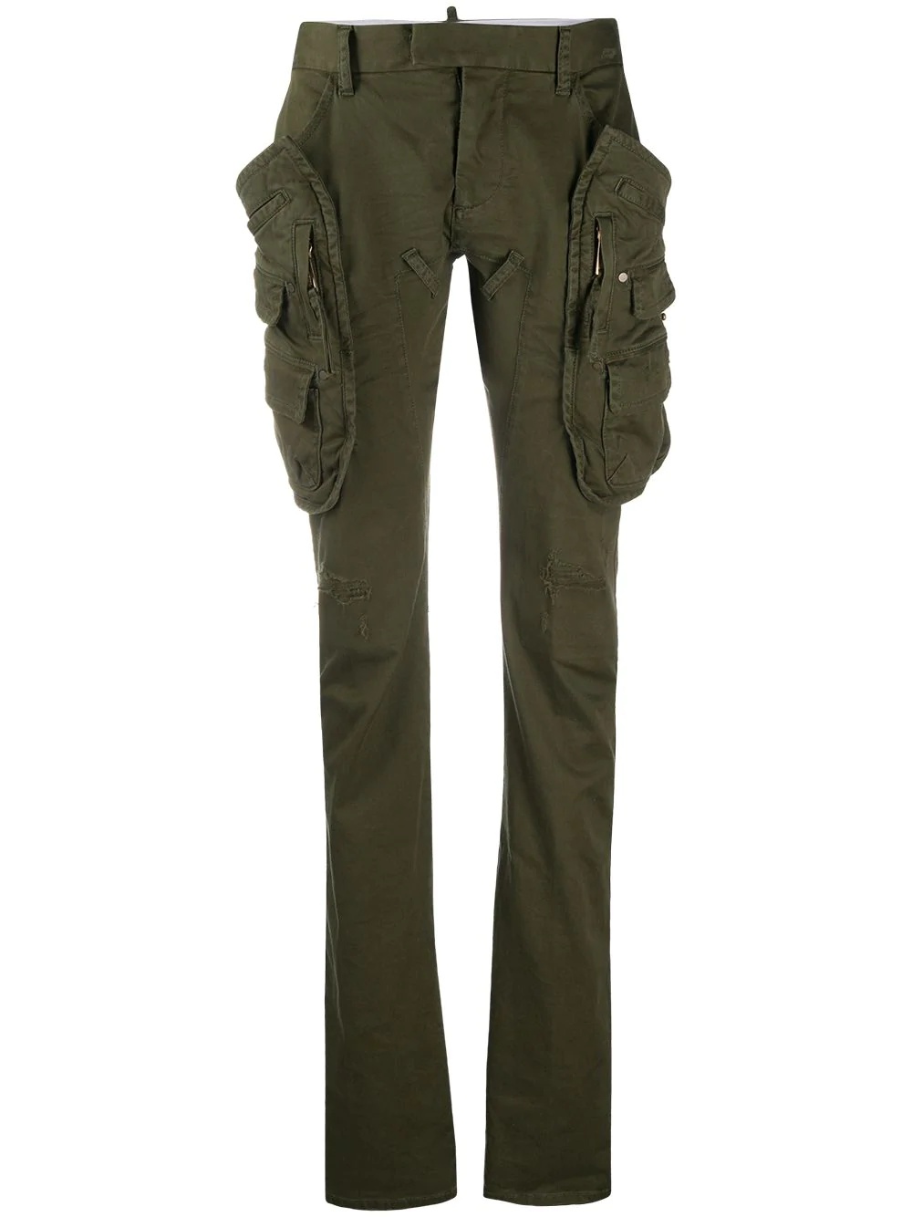 cargo patch pocket trousers - 1