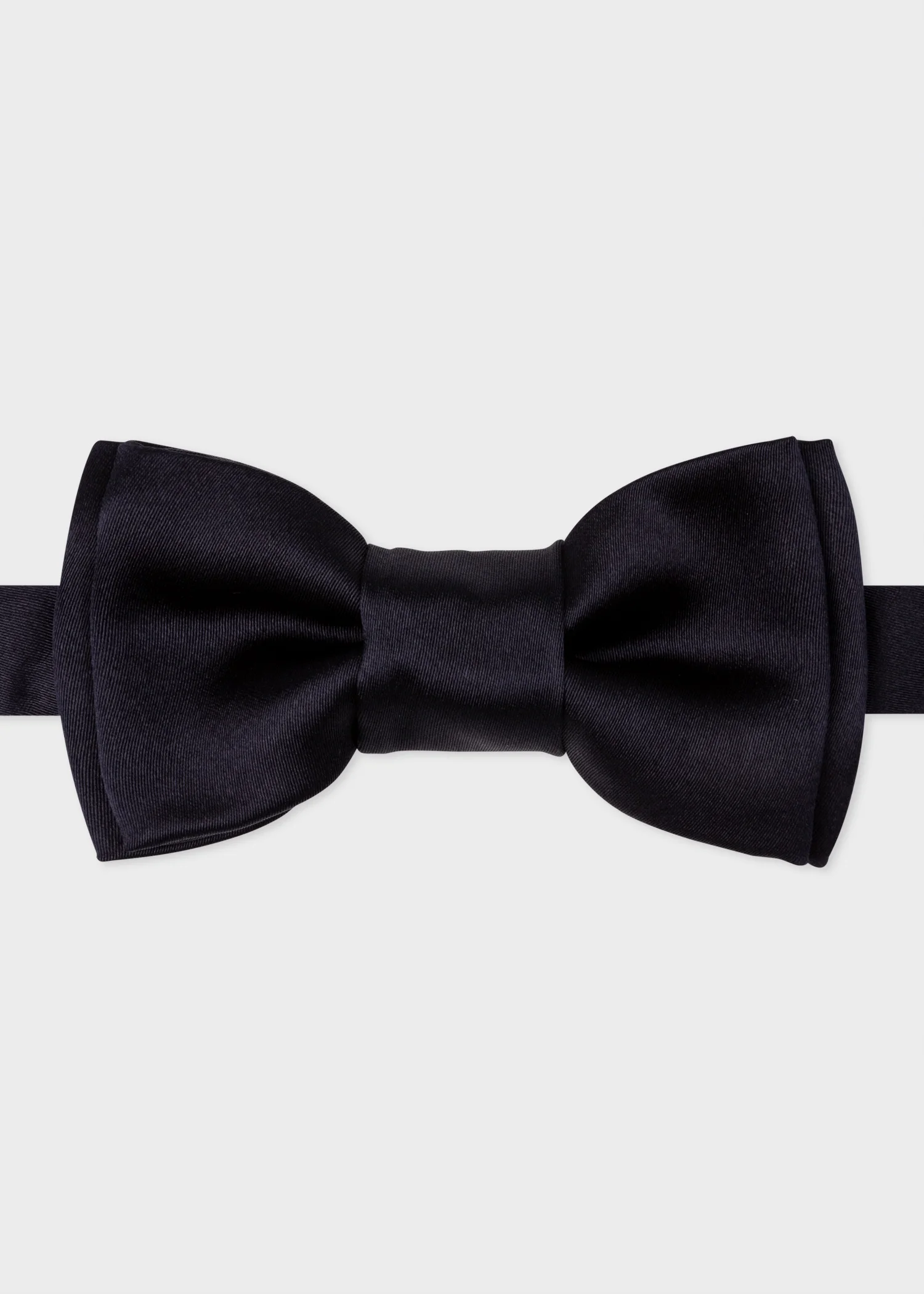 Navy Pre-Tied Silk Bow Tie - 1