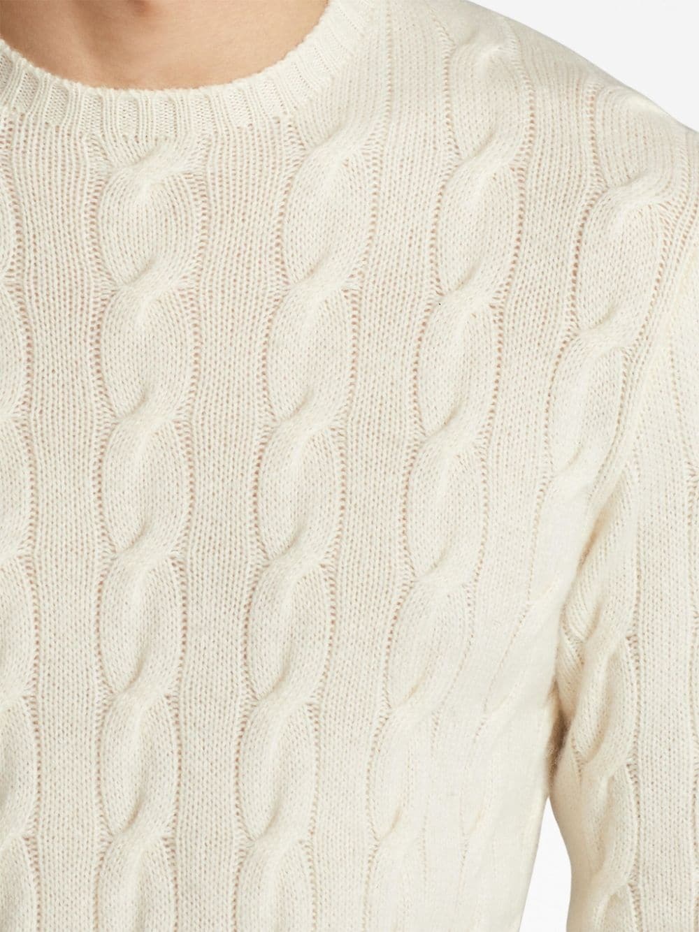 cable-knit cashmere jumper - 5