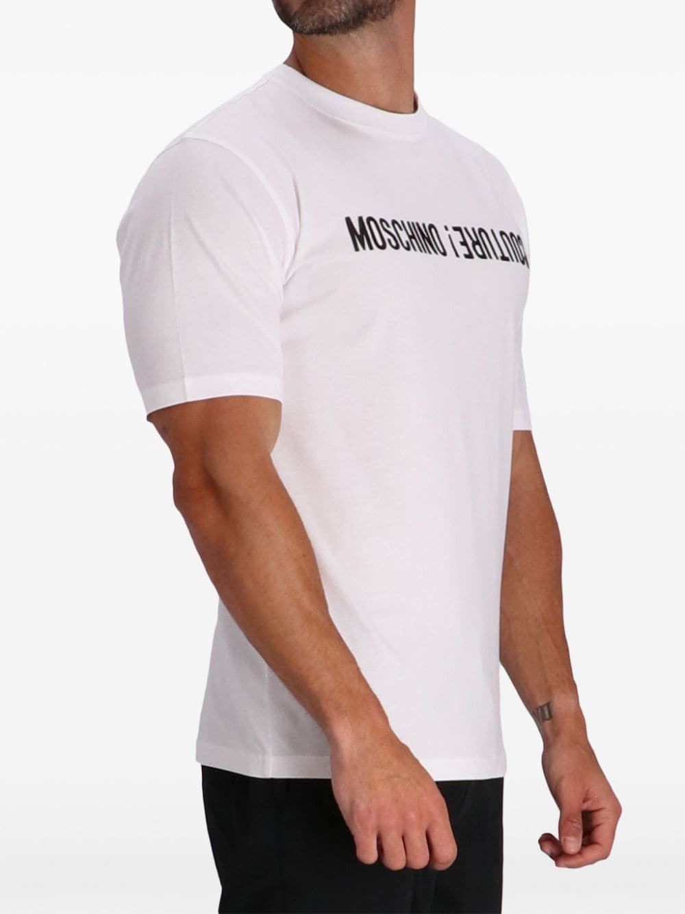 logo-print cotton T-shirt - 3