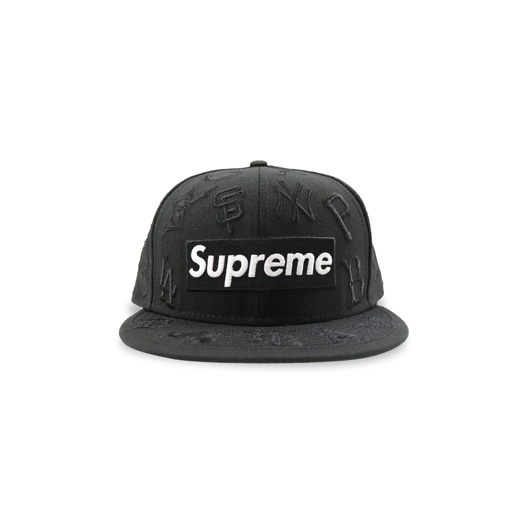 Supreme x MLB x New Era Hat 'Black' - 1