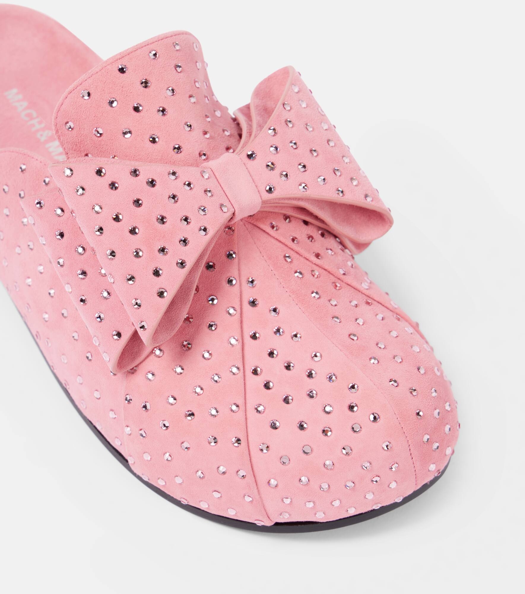 Le Cadeau embellished suede clogs - 5