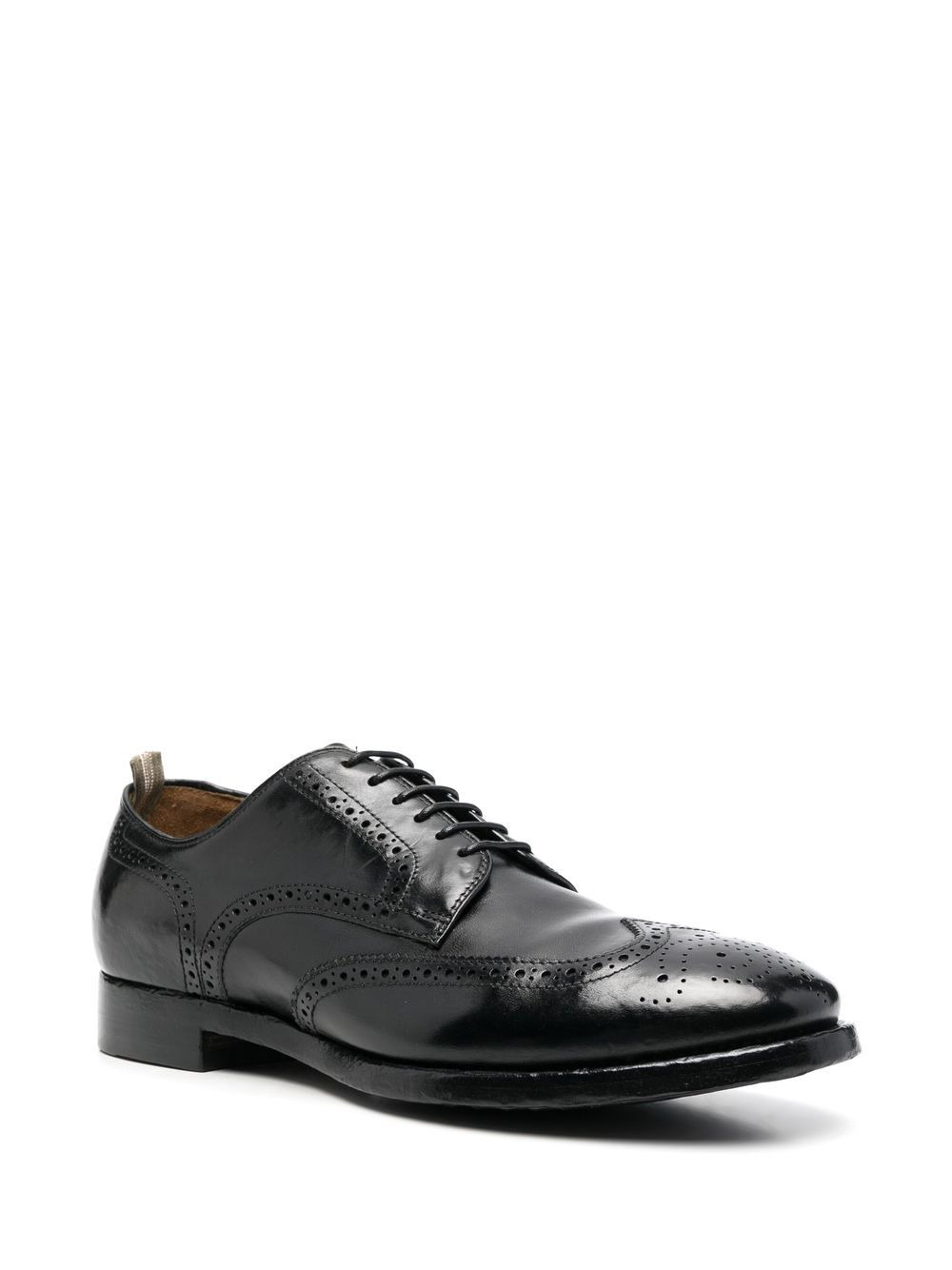 brogue-detail lace-up shoes - 2