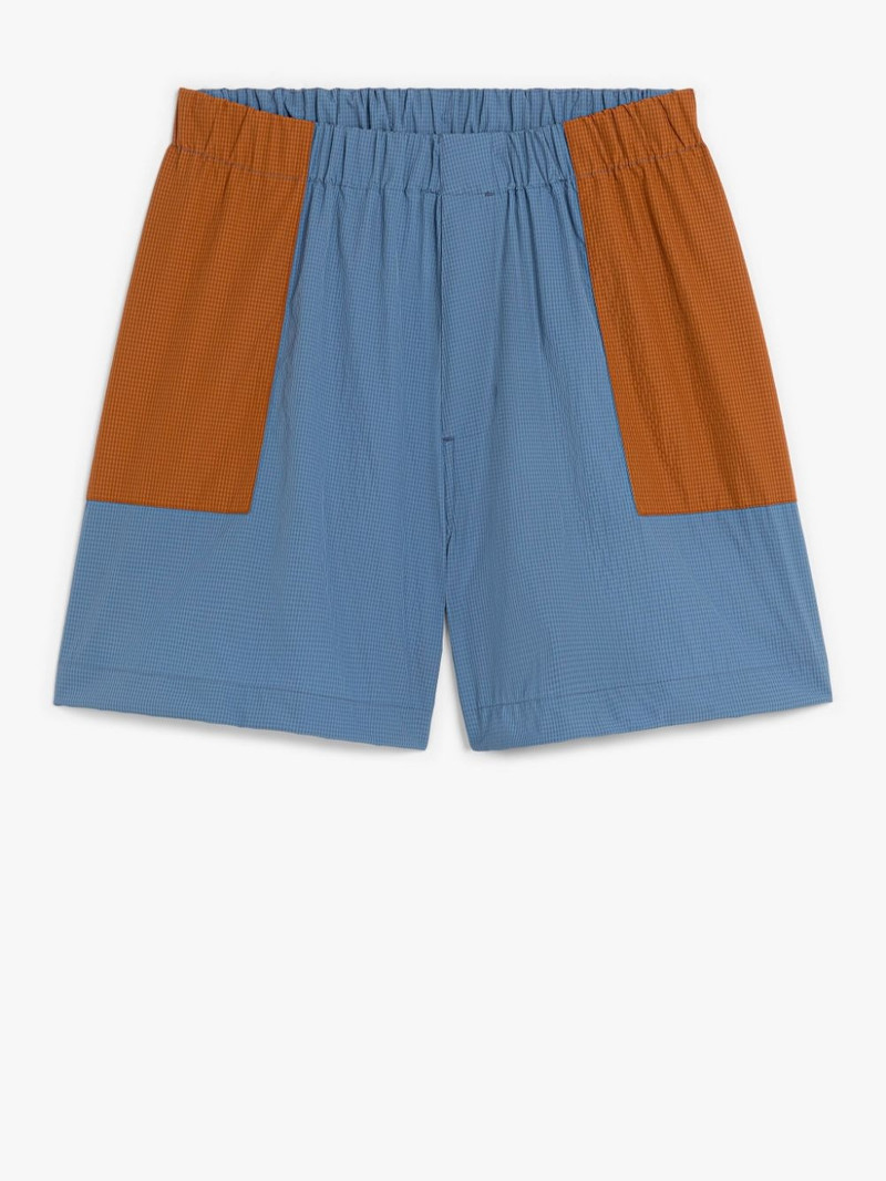 CAPTAIN NAVY SEERSUCKER SHORTS 1