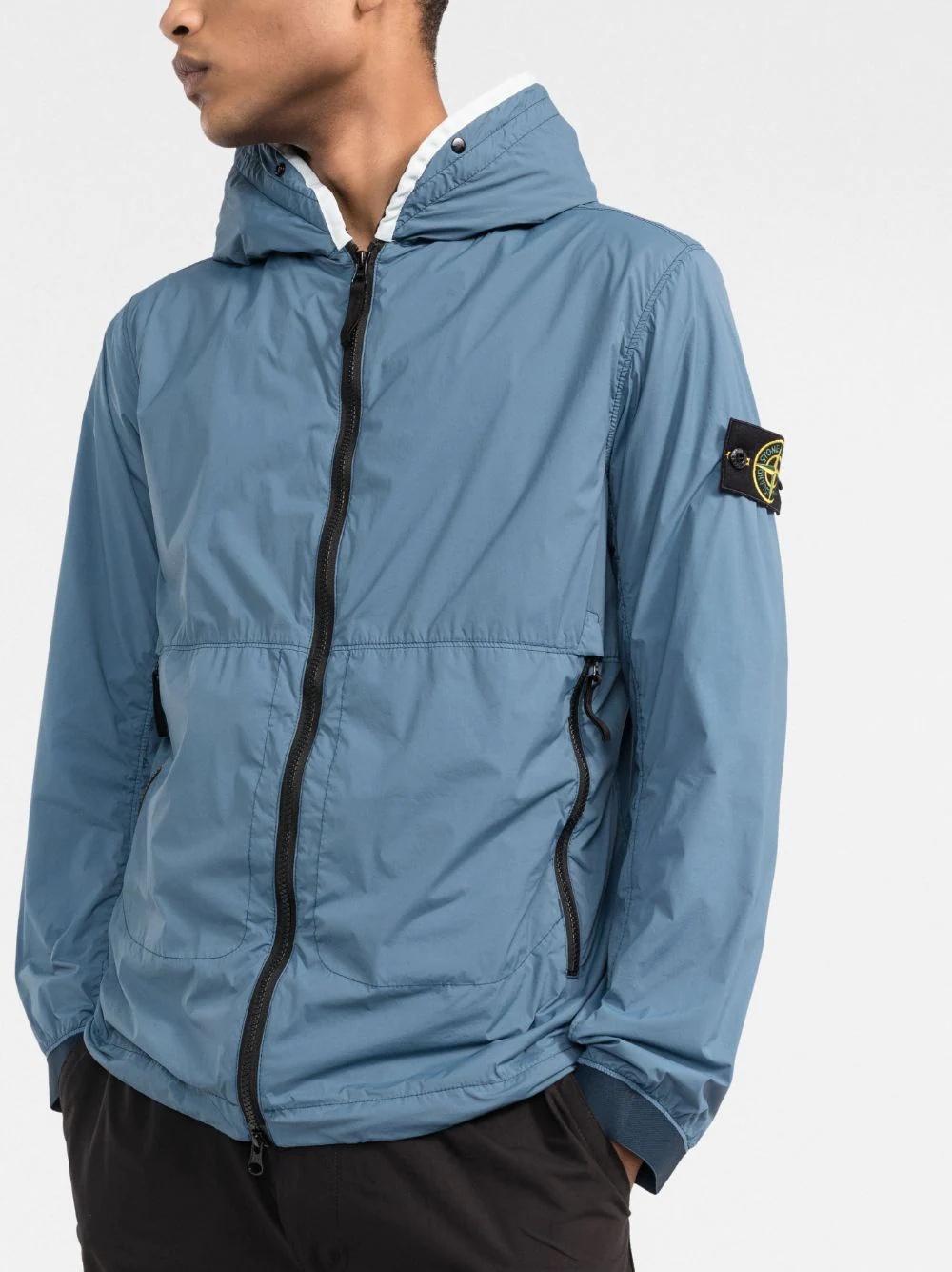 Compass logo-patch padded jacket - 3