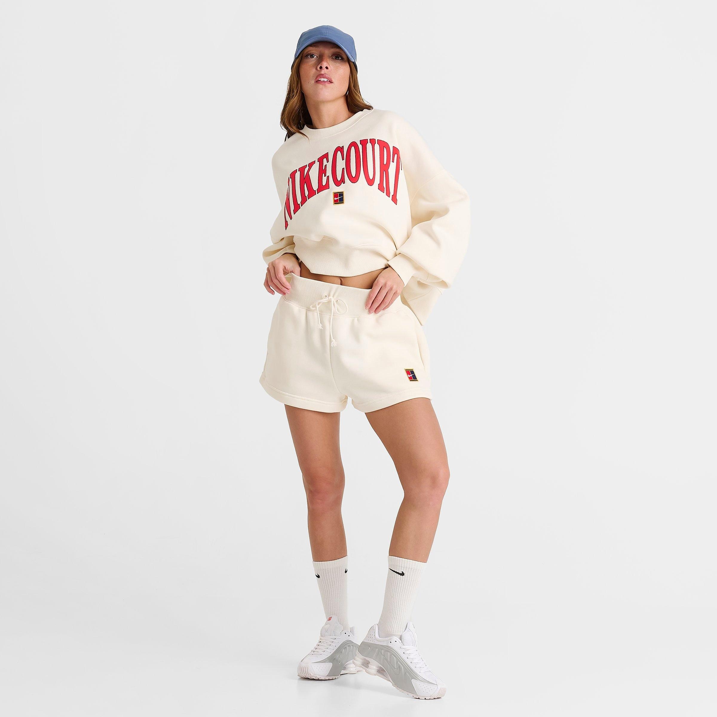 WOMEN'S NIKECOURT PHOENIX FLEECE HIGH-WAISTED LOOSE SHORTS - 2