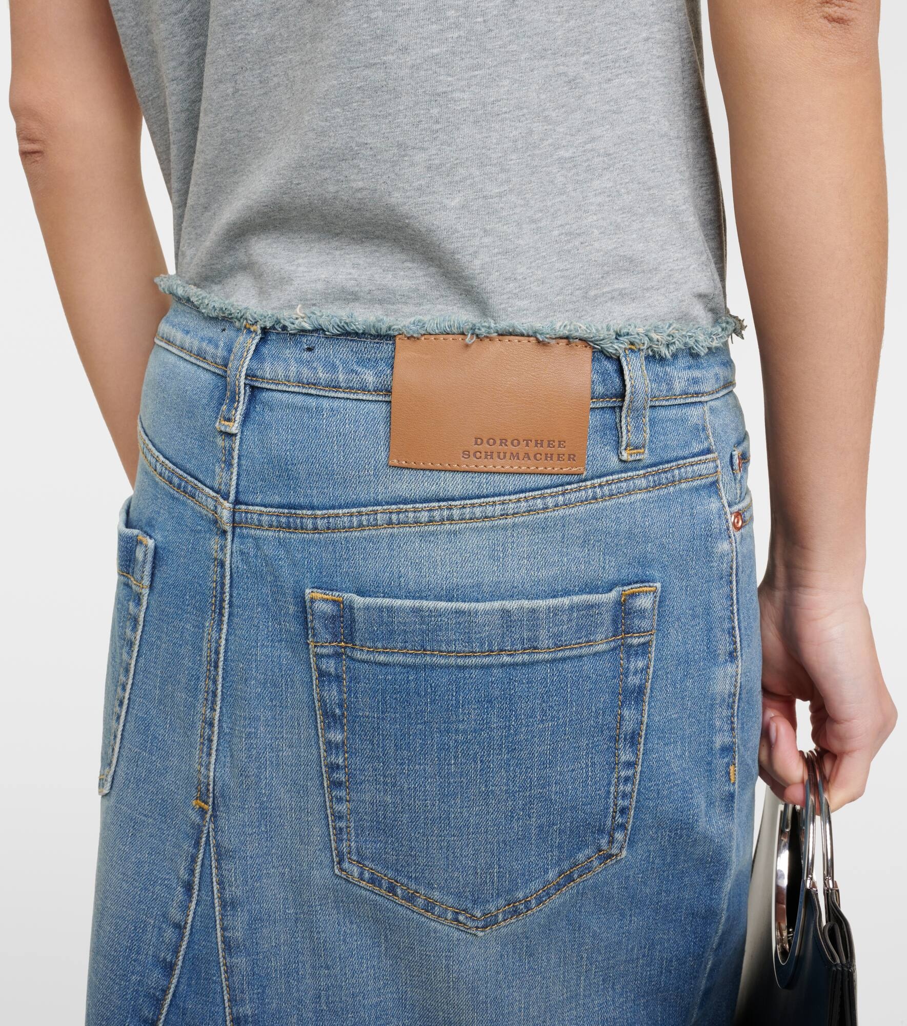 Denim Love denim maxi skirt - 6