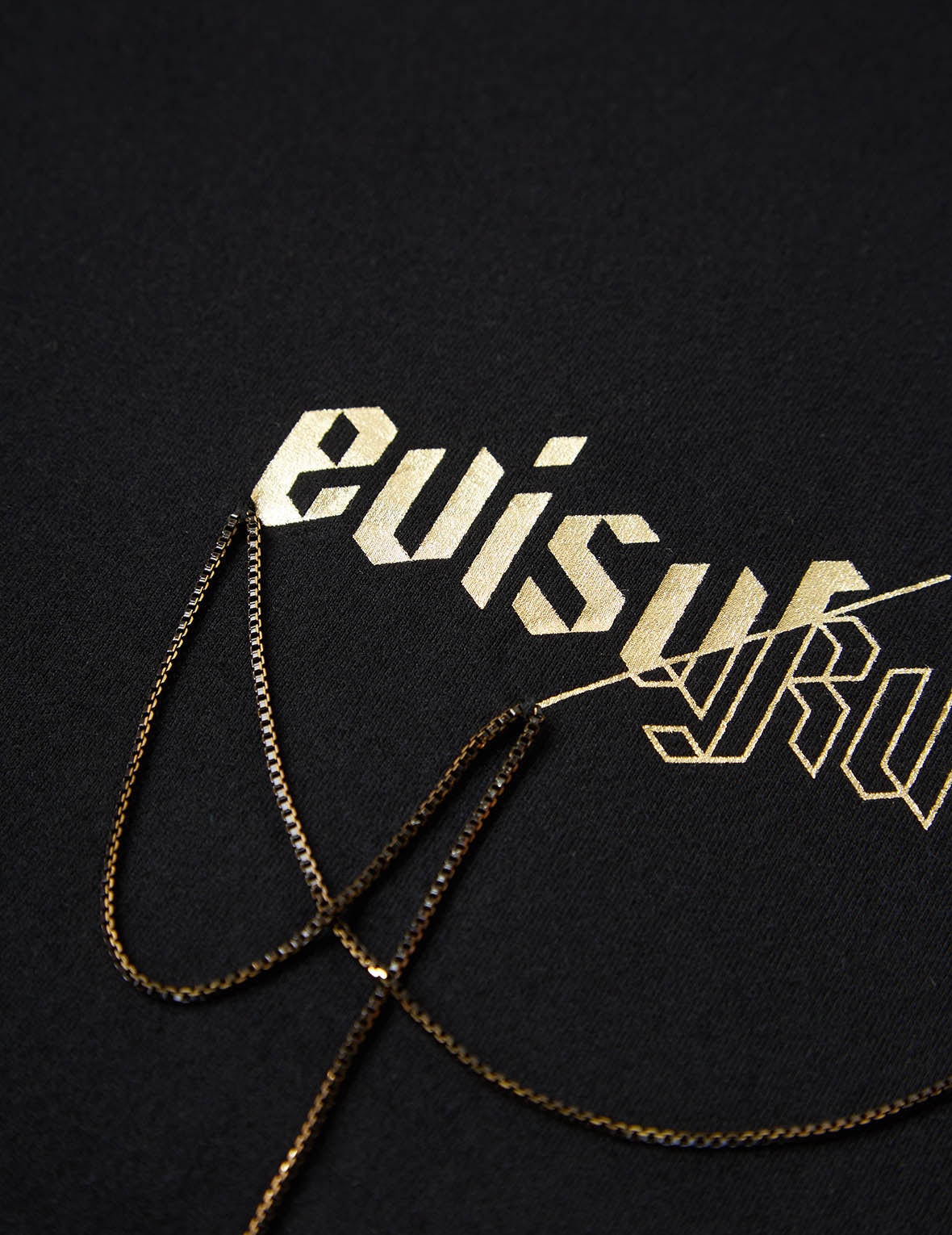 Draped Metal Chain T-shirt - 9