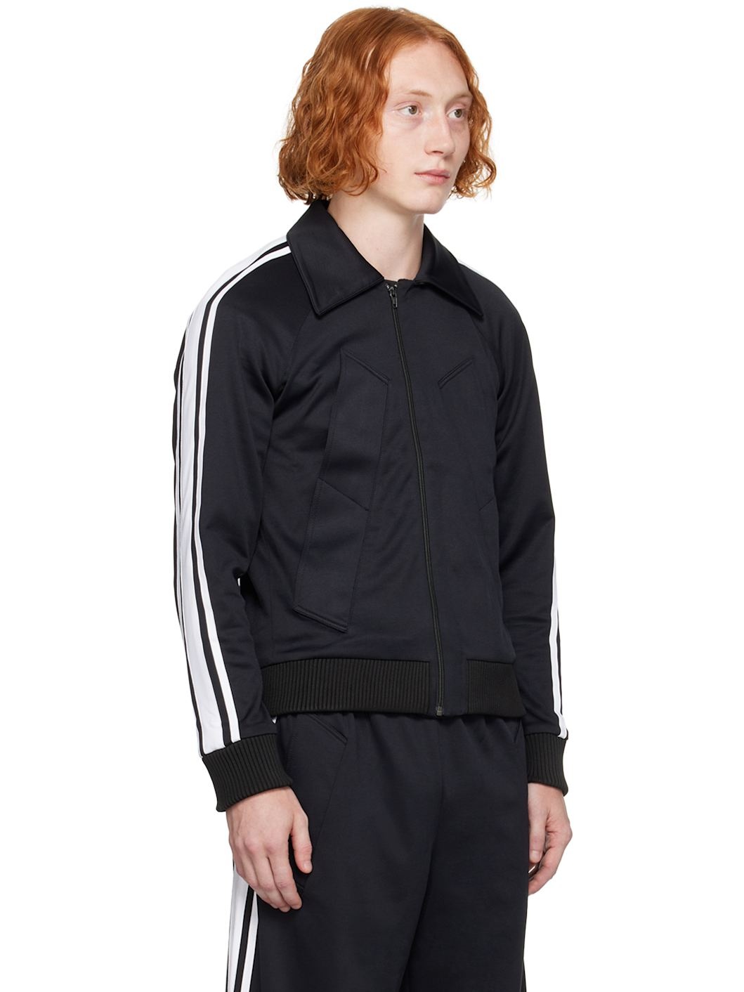 Black Striped Track Jacket - 2