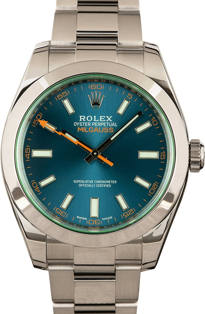 Milgauss Rolex 116400 Blue Dial Certified Pre-Owned - 1